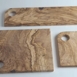 Planche en bois d'olivier rectangulaire