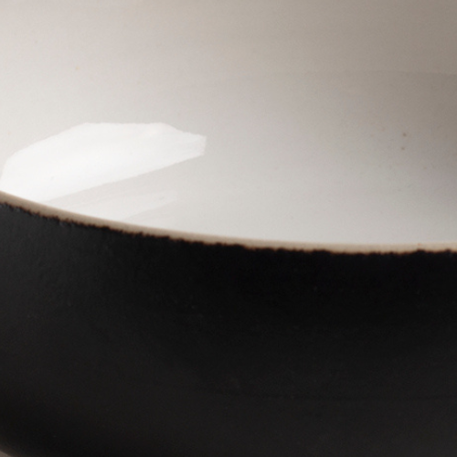 Noir mat / Blanc brillant