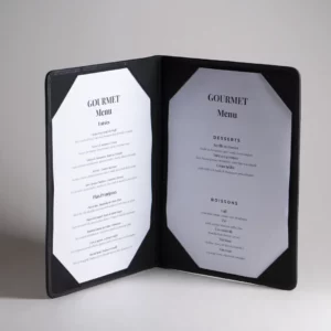 Porte-menu double rigide